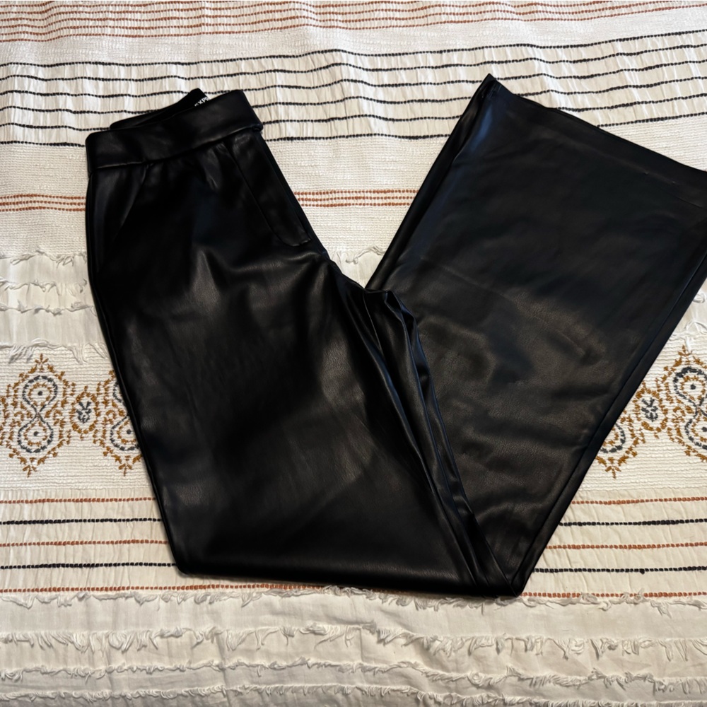 Express Midnight Black Flare Pants